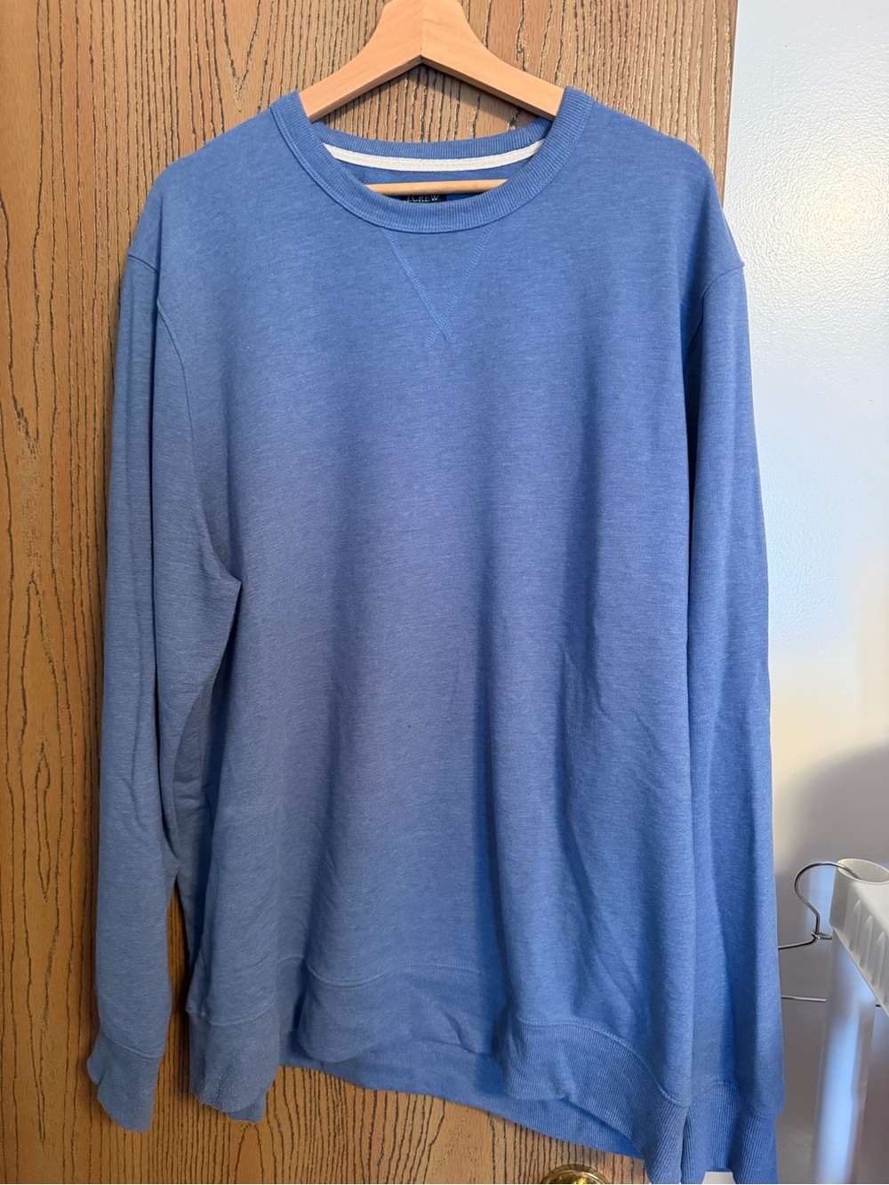 J. Crew Men's Cornflower Blue Crewneck Sweatshirt